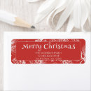 Search for handwritten return address labels Red and white
