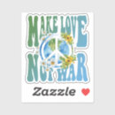 Search for hippie symbols stickers Retro