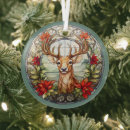 Search for deer antlers christmas tree decorations Red