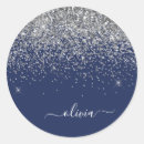 Search for navy silver stickers Glitter