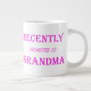 Search for promoted to grandma mugs Grandparent