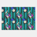 Search for alice in wonderland wrapping paper Rabbit