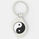 Search for black and white yin yang key rings Philosophy