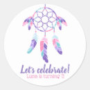 Search for pink and teal birthday stickers Purple