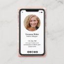 Search for iphone business cards Makeup artist
