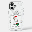 Search for cute snowman iphone cases Santa