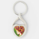 Search for winged hearts key rings For her