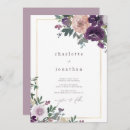 Search for purple border wedding invitations Gold