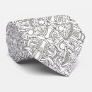 Search for geometric shape ties Black and white