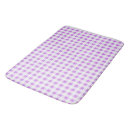 Search for lavender and white bath mats Chequered