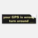 Search for gps bumper stickers Funny