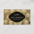 Search for peacock feather business cards Elegant