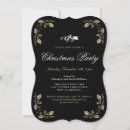 Search for black and gold christmas invitations Winter party