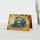 Search for steam train christmas cards Vintage