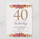 Search for celebration 40th birthday invitations Script typography