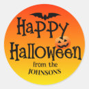 Search for halloween name tag stickers Bat