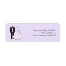 Search for bride groom return address labels Stylish