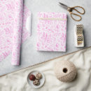 Search for pink and white wrapping paper Toile