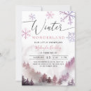 Search for pink winter wonderland invitations Our little snowflake