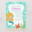 Search for cute mermaid invitations Summer