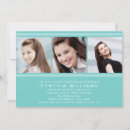 Search for aqua graduation invitations Simple
