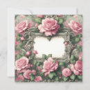 Search for blank floral wedding invitations Pink