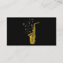 Search for saxophone player business cards Musical