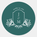 Search for floral monogram wedding stickers Victorian