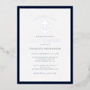 Search for navy and silver baby shower invitations Typography