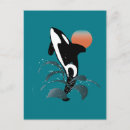 Search for whale vertical postcards Illustration