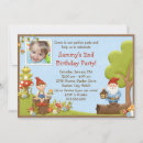 Search for gnome birthday invitations Garden