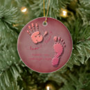 Search for baby footprint christmas tree decorations New parents
