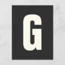 Search for initial letter postcards Minimalist