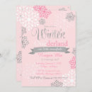 Search for winter onederland pink and silver invitations Wonderland
