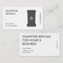 Search for dumpster business cards Commercial