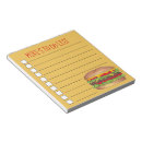 Search for burger notepads Food