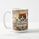 Search for cute valentines day cat heart mugs Kitten