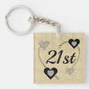 Search for 21st birthday key rings Pretty