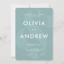 Search for seafoam wedding invitations Minimalist