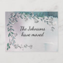 Search for change of address card postcards Blue