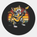 Search for cat playing guitar stickers Rock