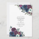 Search for navy and plum wedding invitations Watercolor
