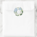 Search for hydrangea wedding stickers Dusty blue