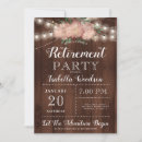 Search for rustic retirement party invitations Celebration