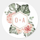 Search for tropical monogram stickers Party