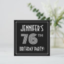 Search for 76th birthday invitations Elegant