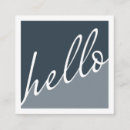 Search for hi hello business cards Elegant