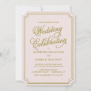 Search for vintage ticket wedding invitations Gold