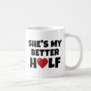 Search for half heart mugs Funny