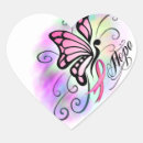 Search for pink ribbon butterfly stickers Encouragement